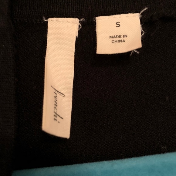 Black Wrap Sweater - Picture 2 of 2